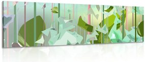 Quadro su tela – Foglie astratte del paradiso