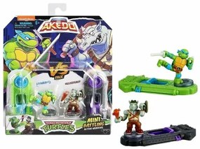 Figure da combattimento Teenage Mutant Ninja Turtles Legends of Akedo: Leonardo vs Rocksteady