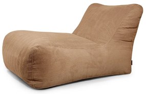 Puof a sacco marrone con rivestimento in velluto a coste Lounge 100 – SLOWDOWN