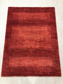Loribaft Tappeto 110 x 150 Rosso (Iran) Annodato A Mano