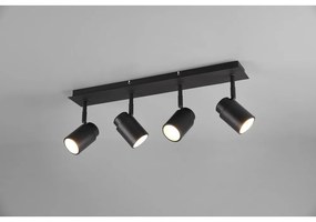 Faretto in metallo nero opaco 19x52 cm Angelo - Trio