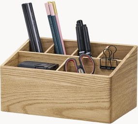 Organizer da scrivania in legno di quercia con scomparti Oakywood