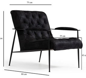 Poltrona nera Matilda - Artie