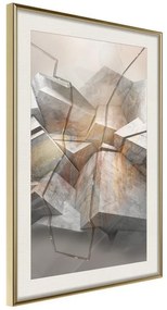 Poster  Earthquake  Cornice Quadri Cornice d'oro con passe-partout, Larghezza x Altezza Home decor 40x60