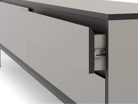 Tavolo TV grigio e beige 180x55 cm Lorenza - Marckeric