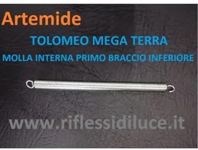 Artemide molla di ricambio primo braccio inferiore tolomeo mega terra