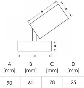 Luce Spot DEZ 1xGU10/30W/230V nero