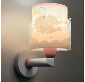 Dalber 61179S - Applique per bambini WHALE DREAMS 1xE27/15W/230V rosa