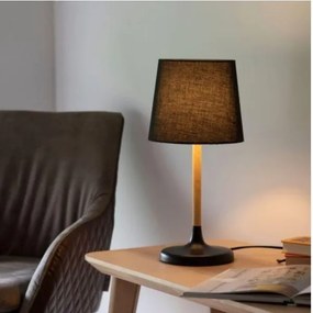 Leuchten Direkt 14423-18 - Lampada da tavolo NIMA 1xE14/40W/230V nera