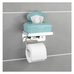 Porta carta igienica autoportante con vano portaoggetti - Wenko