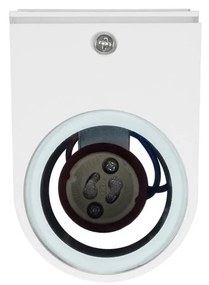 Applique da Esterno Bidirezione IP65 GU10 Stondata - Bianca