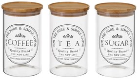 Set di contenitori per alimenti in vetro 3 pz – Casa Selección