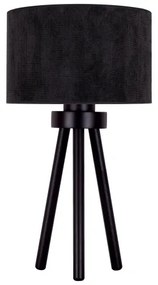Duolla - Lampada da tavolo LYON 1xE27/15W/230V diametro 30 cm nero
