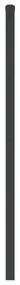 Testiera in metallo nero 80 cm