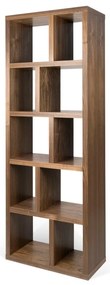 Libreria marrone effetto noce 70x198 cm Berlin - TemaHome