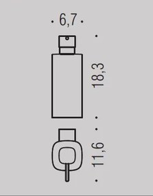 Colombo Design Trenta B93400nm Dispenser Spandisapone liqudio A Muro Nero Opaco