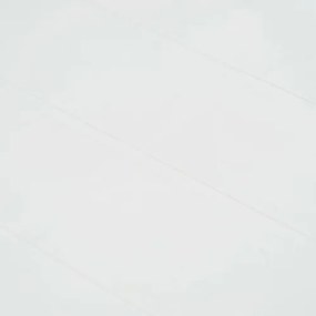 Tavolo da Giardino Bianco 150x90x72 cm in Plastica Stile Rattan