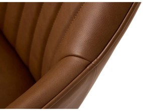 Set di sedie da pranzo marrone in imbottito con braccioli 2 pz Nolan Stripe – Unique Furniture