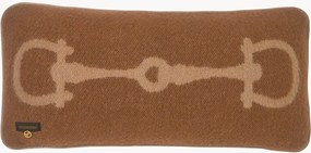 Cuscino reversibile in lana con motivo jacquard Retro