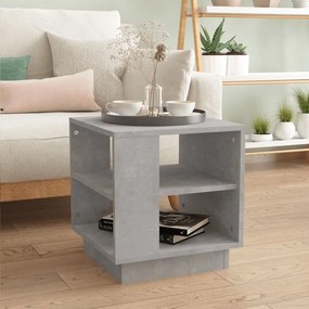 Tavolino Salotto Grigio Cemento 40x40x43 Cm Legno Multistrato /