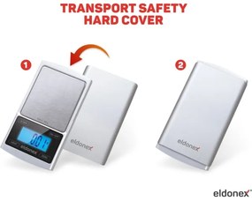 ELDONEX EKS-4040-SL - Bilancia di alta precisione 2xCR2032 argento