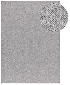 Tappeto grigio chiaro 80x150 cm Petra Liso - Universal
