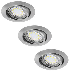 Rabalux 1166 - SET 3xLED Lampada da incasso LITE 3xGU10/3W/230V
