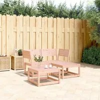 Set Divani da Giardino 3 pz in Legno Massello di Douglas 3216988