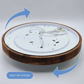 Brilagi - Lampada LED da soffitto CARVALHO SLIM 3xE27/60W/230V ciliegio 47 cm