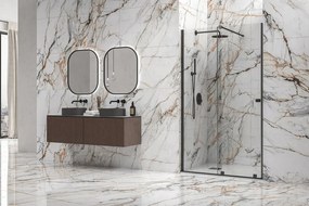 Box doccia nicchia scorrevole nero senza telaio 150 cm | KNM4000N - KAMALU