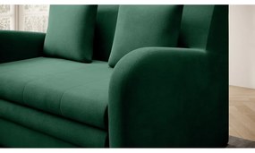 Divano verde allungabile e rivestimento in velluto 130 cm Ario – ELTAP