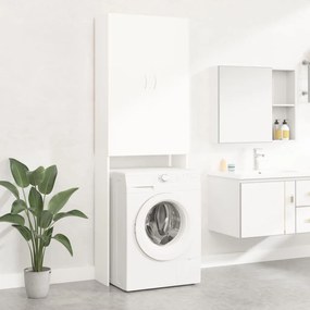 Mobile Per Lavatrice Bianco 64x25,5x190 Cm /