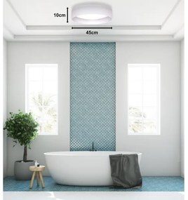 Duolla - Plafoniera LED ROLLER LED/24W/230V diametro 45 cm bianco