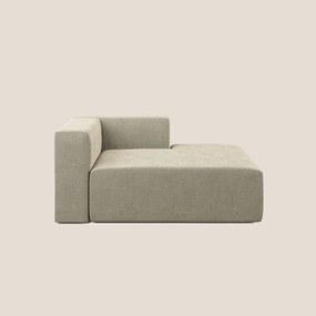 Nettuno modulo chaise longue in morbido tessuto bouclè T07 beige