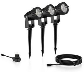 Philips - Set 3 faretti esterni CASPER LED 1,5W 24° 230V IP44