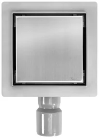 Scarico lineare REA NEO 150x150 Nickel Brush