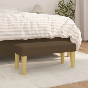 Panca Marrone Scuro 70x30x30 Cm İn Tessuto /