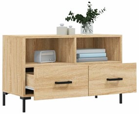 Mobile per tv rovere sonoma 80x36x50 cm legno multistrato