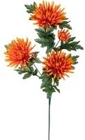 Set 12 Fiori Artificiali di Spidere a 4 Diramazioni Altezza 82 cm Arancio