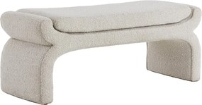 Panchina color crema in tessuto bouclé Nafya - Light &amp; Living