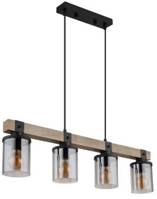 Globo 15555-4H - Lampadario a sospensione con filo LILA 4xE27/60W/230V