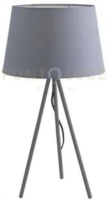 Lume marilyn con paralume in tessuto grigio 1 luce attacco e27 30x5...