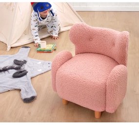 Poltroncina per bambini TOBI rosa