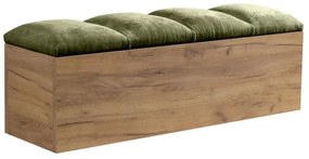 Panca in colore verde e naturale Kumo - Bobochic Paris