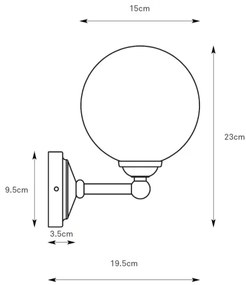 Markslöjd 109022 - Applique TROPEA 1xG9/20W/230V cromo lucido