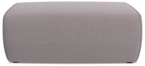 Poggiapiedi lavanda con rivestimento in velluto Kapua – Makamii