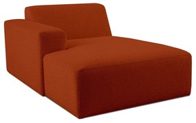 Modulo divano in tessuto bouclé color mattone (angolo sinistro) Roxy - Scandic