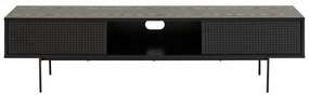 Mobile TV basso nero effetto frassino 180x44,5 cm Angus - Actona