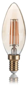 10 Lampadine Led Oliva E14 4 Watt 2200 K Vintage Ambra