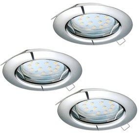 Eglo 94236 - SET 3pz Lampada LED da incasso PENETO 3xGU10-LED/3W/230V
